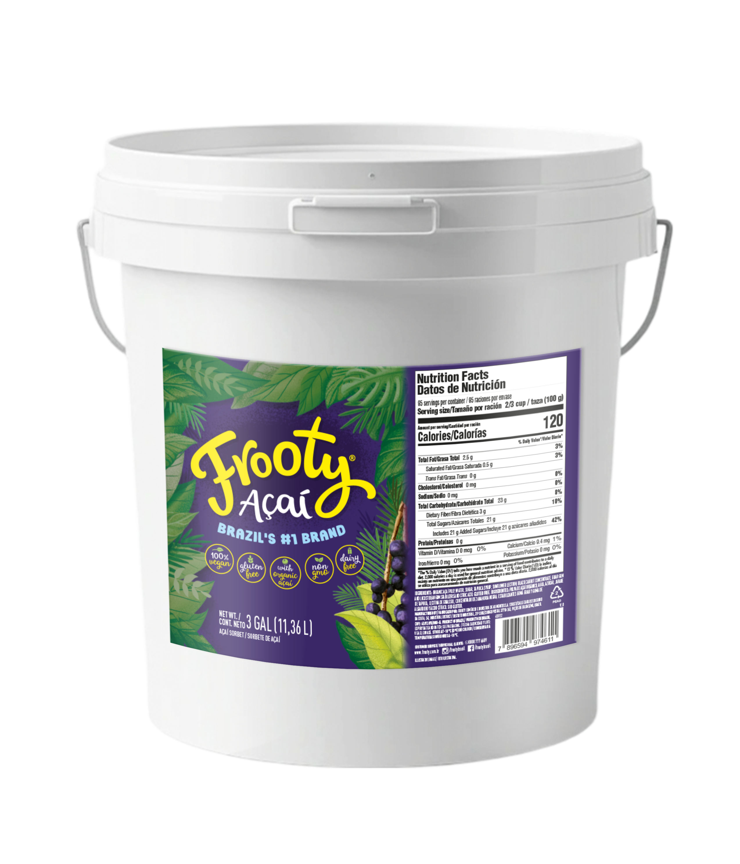 Frooty 3 Gallon Acai Sorbet